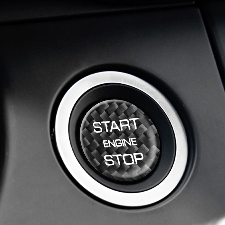 Carbon Fibre Engine Start Button Trim for 2016-2019 Land Rover Discovery
