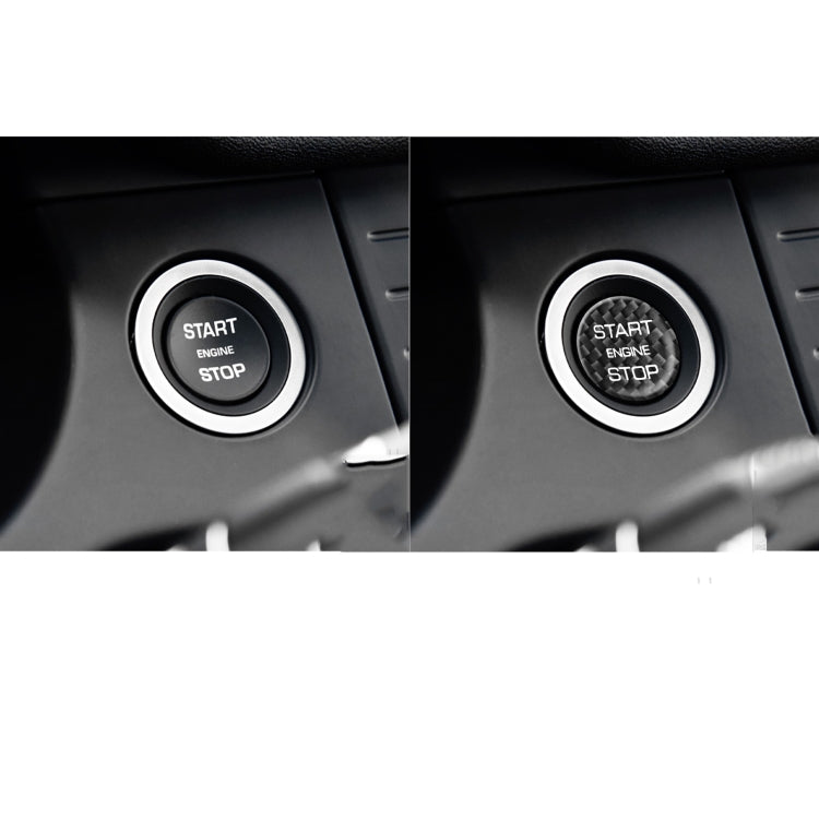Carbon Fibre Engine Start Button Trim for 2016-2019 Land Rover Discovery