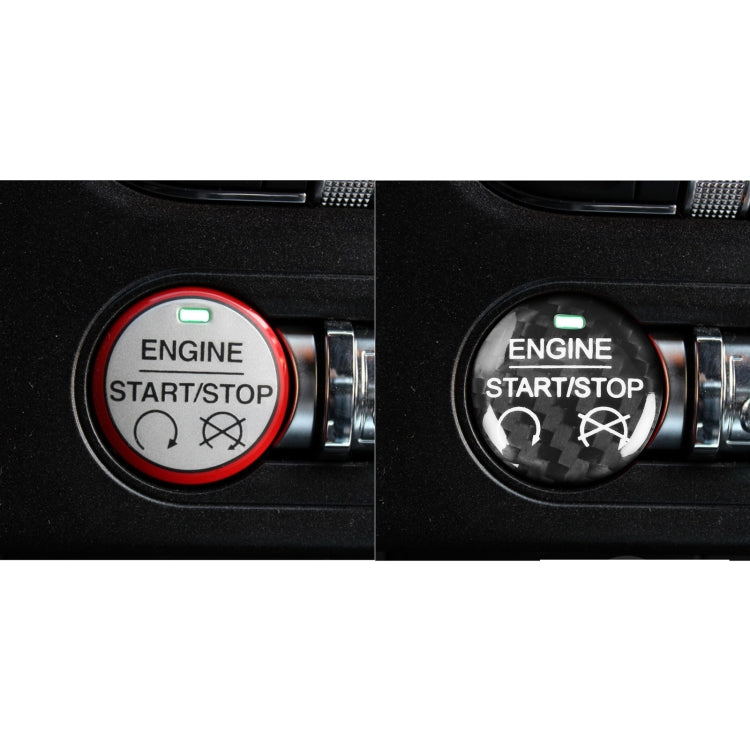Carbon Fibre Engine Start Button Trim for 2015-2019 Ford Mustang – Stylish Interior Upgrade