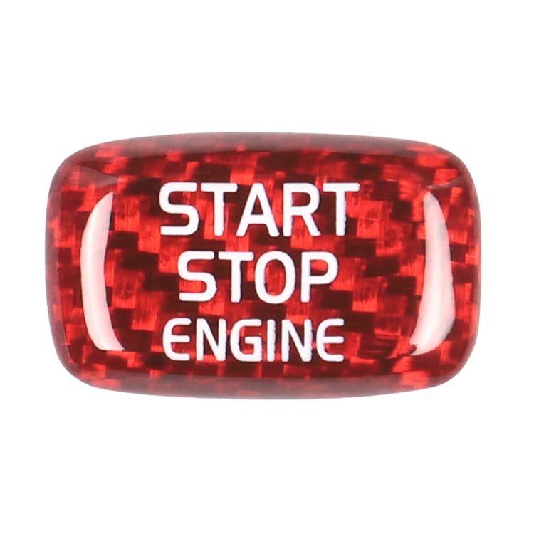 Carbon Fibre Engine Start Button Cover Trim for Volvo V40 (2013-2019) - Enhance Your Interior Style!