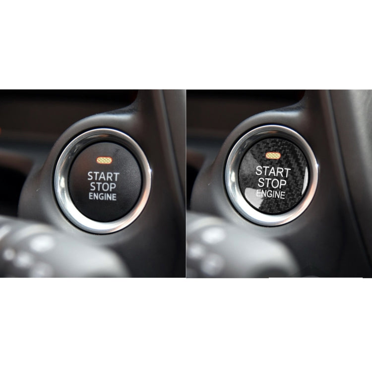 Mazda CX-8 Carbon Fibre Engine Start Button Trim - Stylish Interior Upgrade
