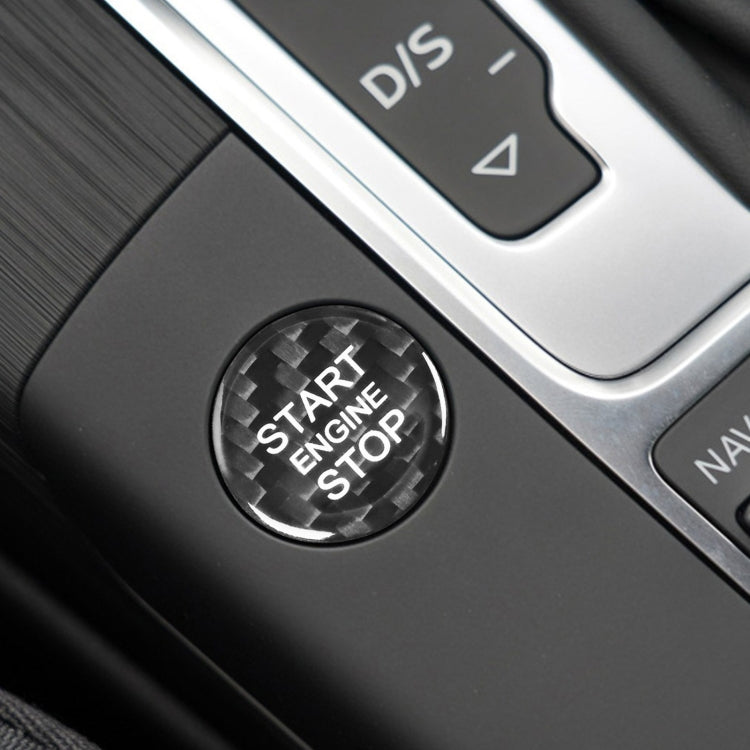 Audi A3 Carbon Fibre Engine Start Button Cover - Stylish Interior Upgrade