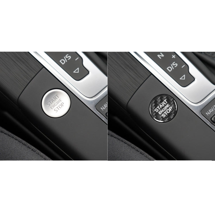 Audi A3 Carbon Fibre Engine Start Button Cover - Stylish Interior Upgrade