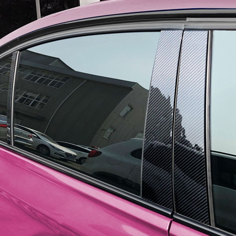 Audi A6 2012-2018 Carbon Fibre B Pillar Trim Stickers - Left and Right Drive Compatible