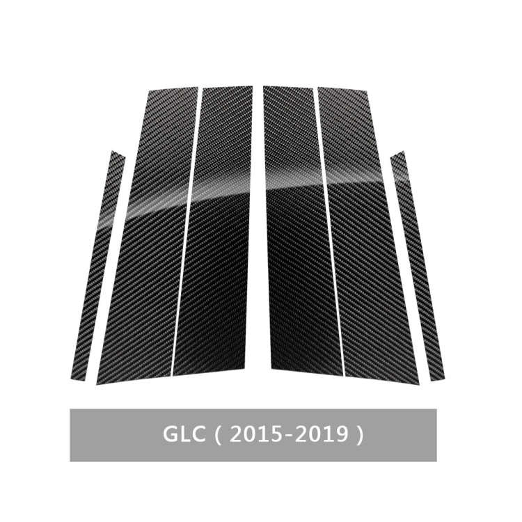 Carbon Fibre B Pillar Trim Stickers for Mercedes-Benz GLC (2015-2019) - Universal Fit for Left and Right Drive