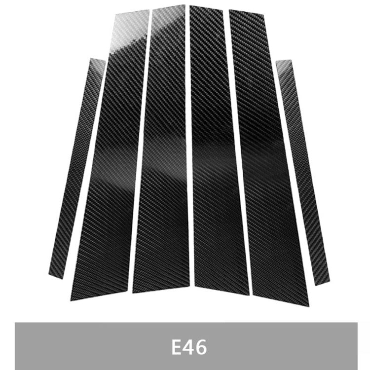 Carbon Fibre B Pillar Trim Stickers for BMW E46 – Universal Fit for Left and Right Drive