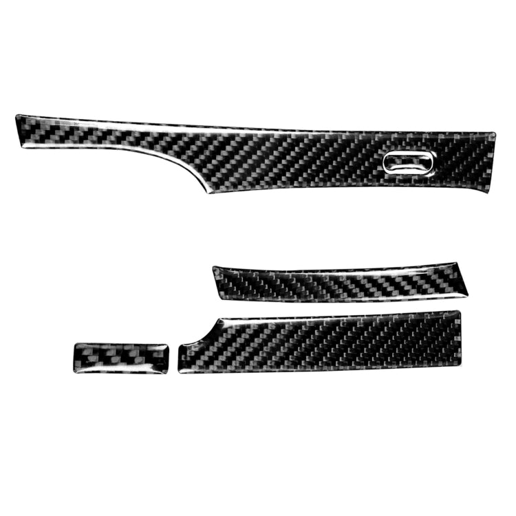 5-in-1 Carbon Fibre Automatic Gear Trim Sticker for Honda Civic 8th Gen (2006-2011) - Left Drive Enhancement