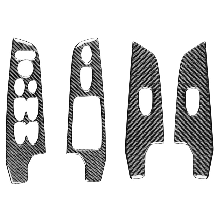 Sleek Carbon Fibre Decorative Lift Panel Stickers for Honda Civic 8th Gen (2006-2011) - 4 in 1 Upgrade