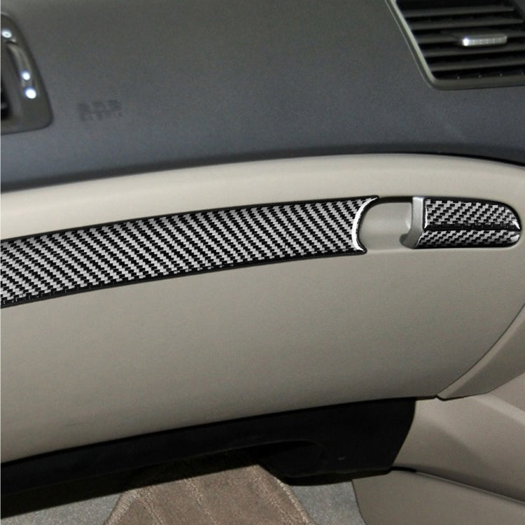 Carbon Fibre 3-in-1 Decorative Storage Box Sticker for Honda Civic 8th Gen (2006-2011) - Right-Hand Drive