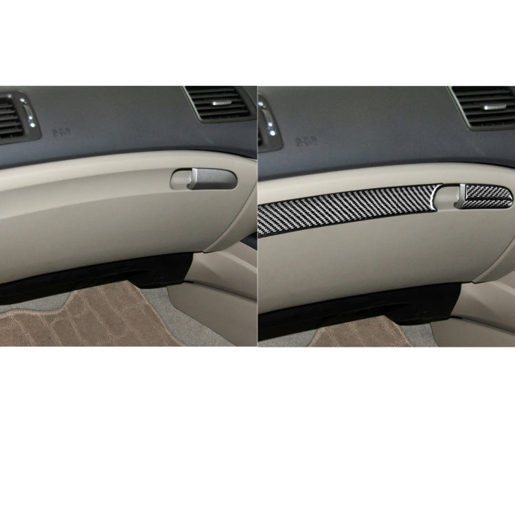 Carbon Fibre 3-in-1 Decorative Storage Box Sticker for Honda Civic 8th Gen (2006-2011) - Right-Hand Drive