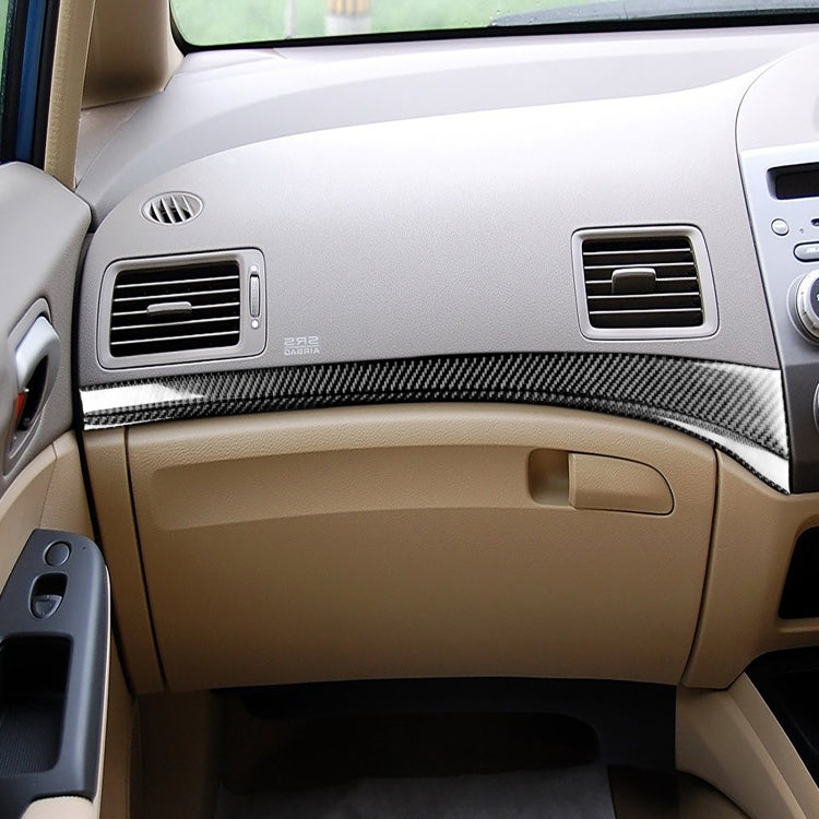 Carbon Fibre Stylish Accent Stripe for Honda Civic 8th Gen Passenger Seat - Dual Functionality (2006-2011)