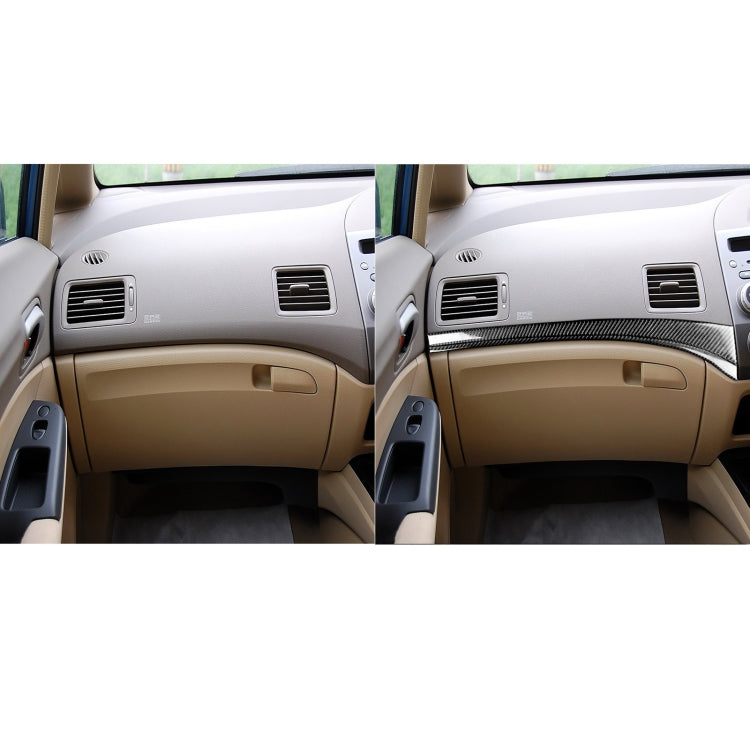 Carbon Fibre Stylish Accent Stripe for Honda Civic 8th Gen Passenger Seat - Dual Functionality (2006-2011)