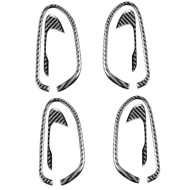Carbon Fibre Door Handle Trim Set for Honda Civic 8th Gen (2006-2011) – 8 Decorative Stickers for a Unique Touch