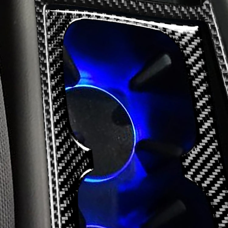 Dual Purpose Carbon Fibre Cup Holder Trim Sticker for Honda Civic 8th Gen (2006-2011) - Left & Right Drive Adaptable