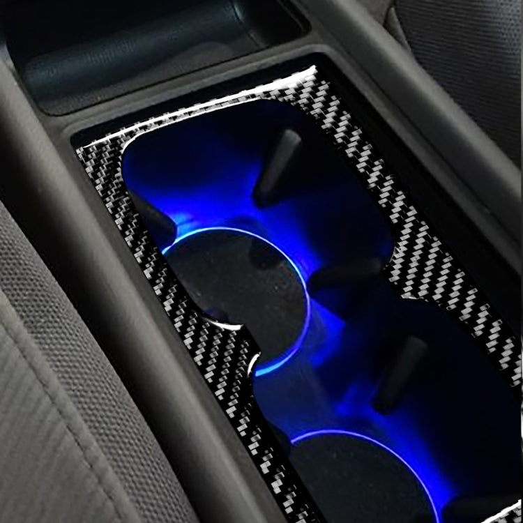 Carbon Fibre Decorative Water Cup Holder Sticker for Honda Civic 8th Gen (2006-2011) - Left & Right Drive Universal Fit