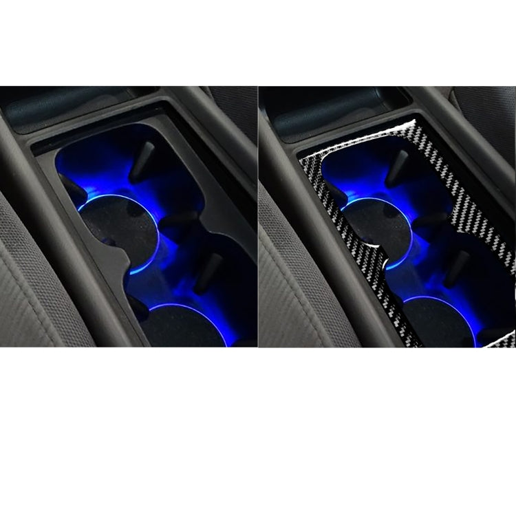 Carbon Fibre Decorative Water Cup Holder Sticker for Honda Civic 8th Gen (2006-2011) - Left & Right Drive Universal Fit