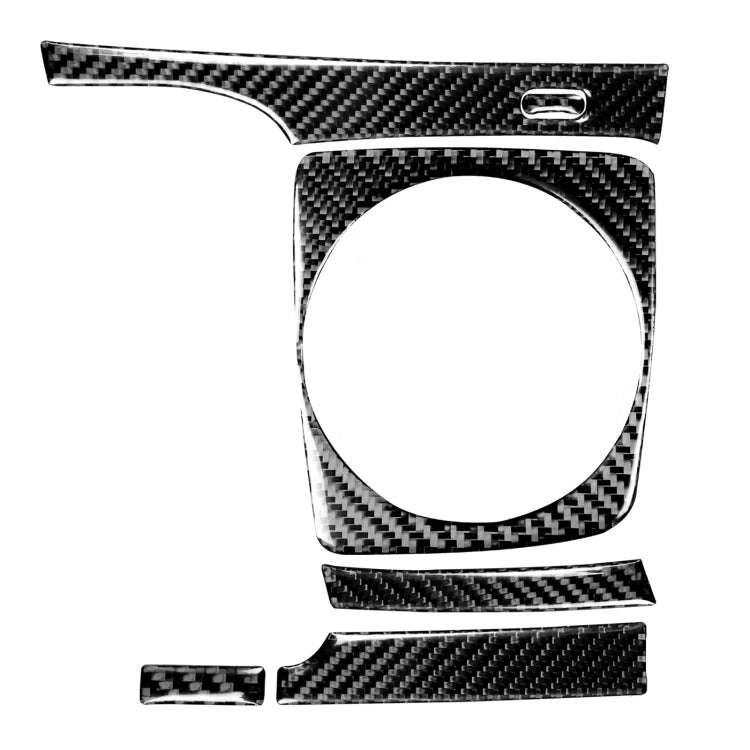 Carbon Fibre 5-in-1 Manual Gear Panel Decorative Sticker Set for Honda Civic 8th Gen (2006-2011) - Left Drive