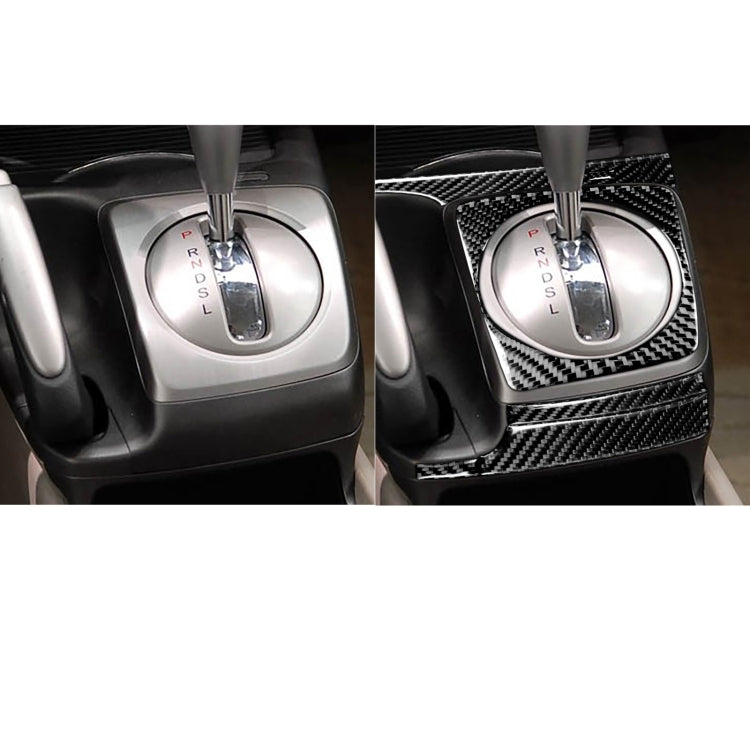 Carbon Fibre 5-in-1 Manual Gear Panel Decorative Sticker Set for Honda Civic 8th Gen (2006-2011) - Left Drive