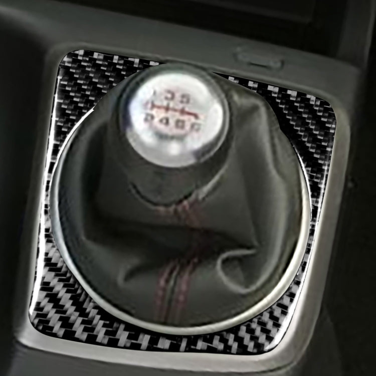 Carbon Fibre Manual Gear Trim Sticker for Honda Civic 8th Gen (2006-2011) - Left-Hand Drive