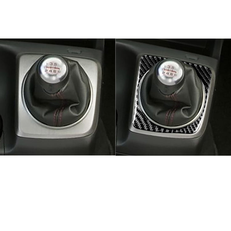 Carbon Fibre Manual Gear Trim Sticker for Honda Civic 8th Gen (2006-2011) - Left-Hand Drive