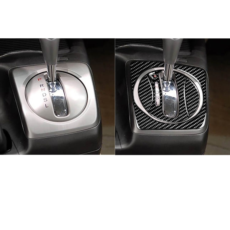 Carbon Fibre 4-in-1 Decorative Gear Set Sticker for Honda Civic 8th Gen (2006-2011) - Left Drive
