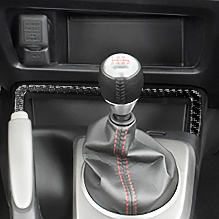 Carbon Fibre Decorative Storage Box Sticker for Honda Civic 8th Gen (2006-2011) - Left Drive