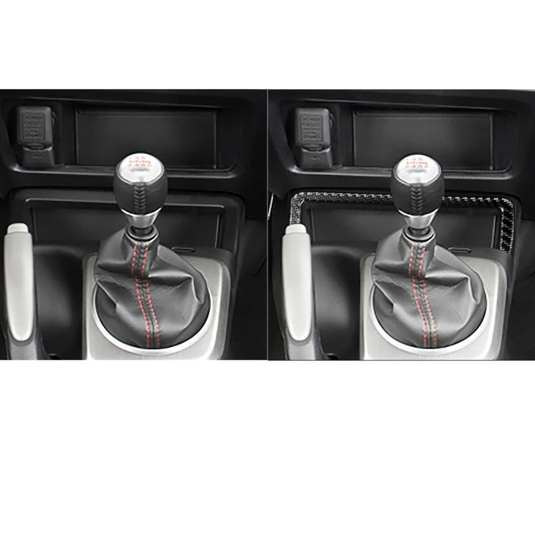 Carbon Fibre Decorative Storage Box Sticker for Honda Civic 8th Gen (2006-2011) - Left Drive