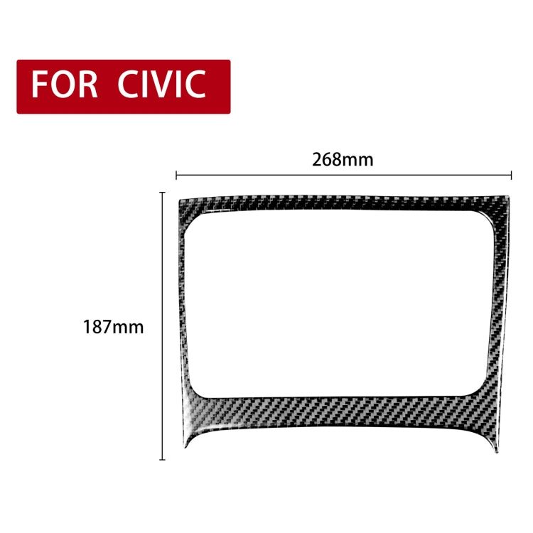 Carbon Fibre Storage Box Trim Sticker for Honda Civic 8th Gen (2006-2011) - Right Drive Upgrade
