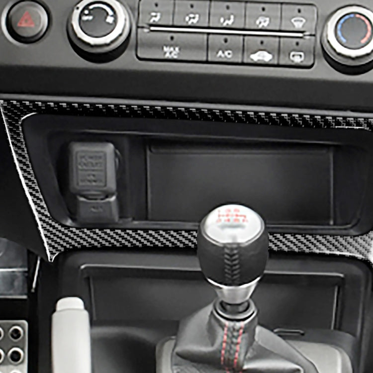 Carbon Fibre Decorative Storage Box Sticker for Honda Civic 8th Gen (2006-2011) - Left-Hand Drive