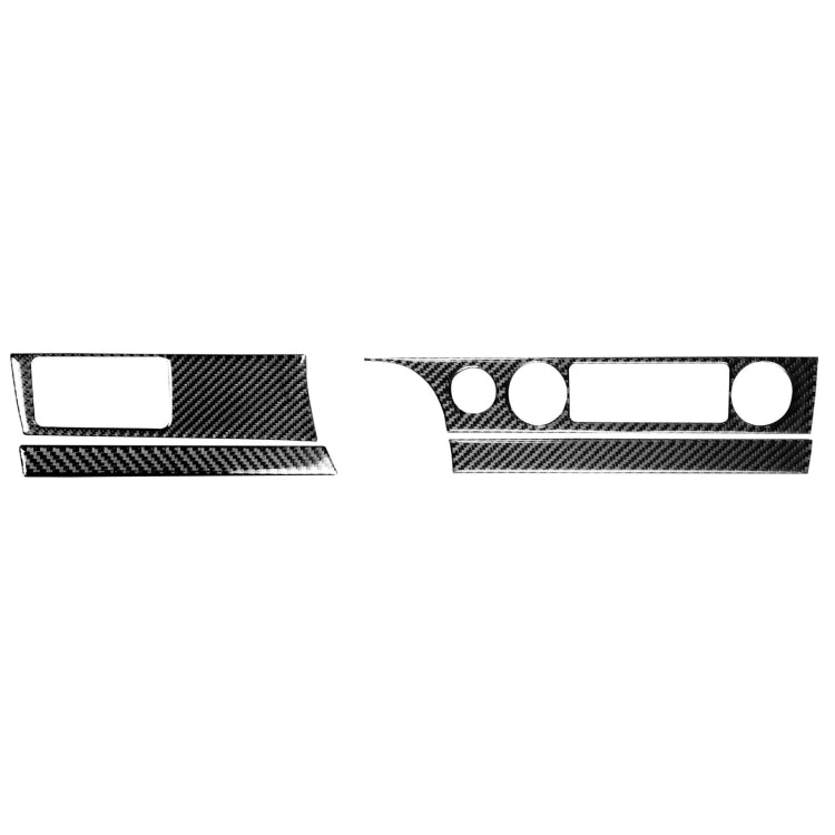 Carbon Fibre 4-in-1 Decorative Air Conditioning and Headlight Switch Panel Stickers for Honda Civic 8th Gen (2006-2011) - Left Drive