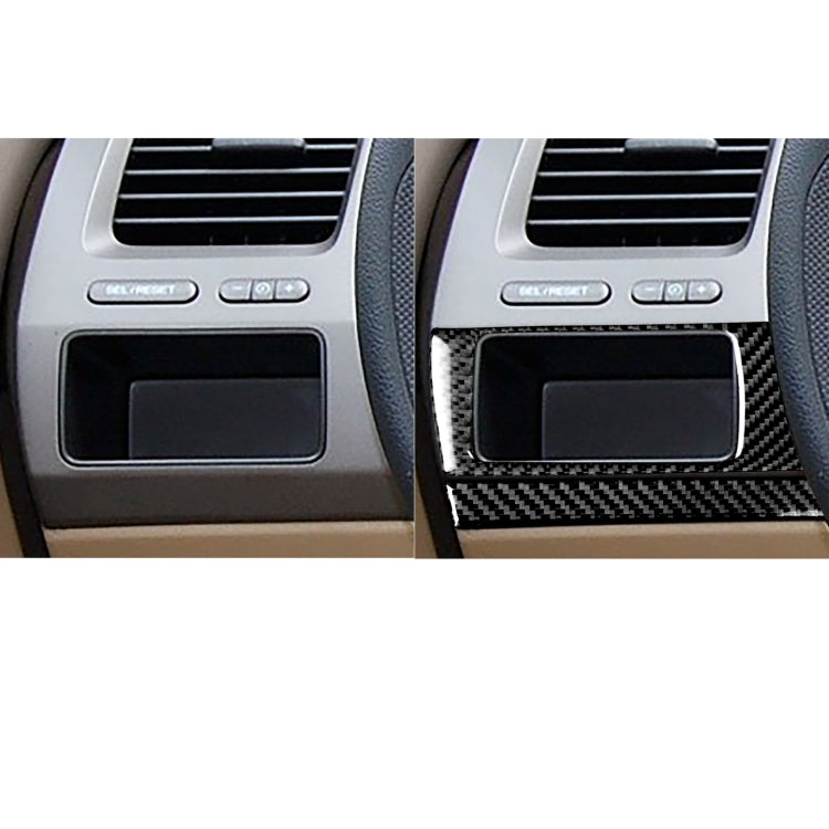 Carbon Fibre 4-in-1 Decorative Air Conditioning and Headlight Switch Panel Stickers for Honda Civic 8th Gen (2006-2011) - Left Drive