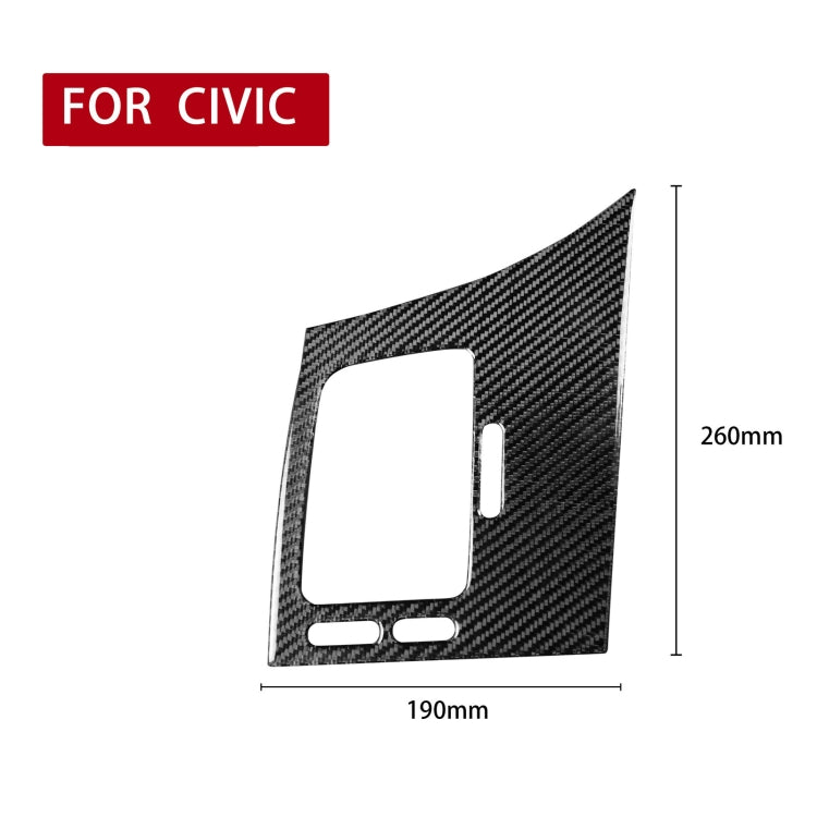 Carbon Fibre Decorative Air Outlet Panel for Left Side Driver Seat - Honda Civic 8th Gen (2006-2011)