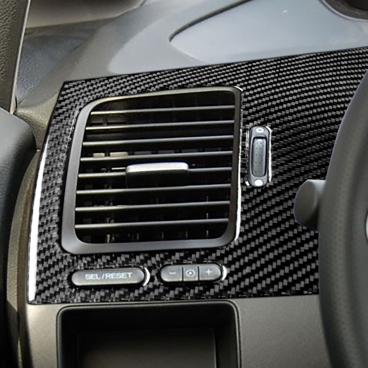 Carbon Fibre Decorative Air Outlet Panel for Left Side Driver Seat - Honda Civic 8th Gen (2006-2011)
