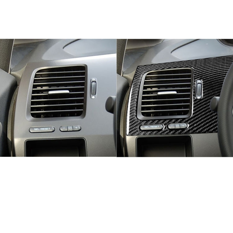 Carbon Fibre Decorative Air Outlet Panel for Left Side Driver Seat - Honda Civic 8th Gen (2006-2011)