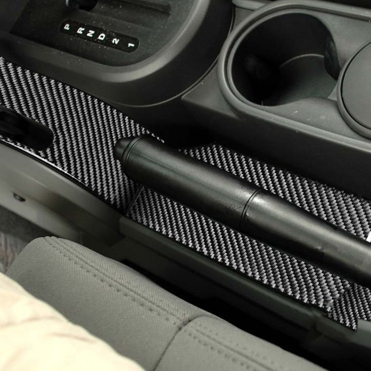 Carbon Fibre Gear Console Trim Sticker for Jeep Wrangler JK 2007-2010 - 3-in-1 Customisation!