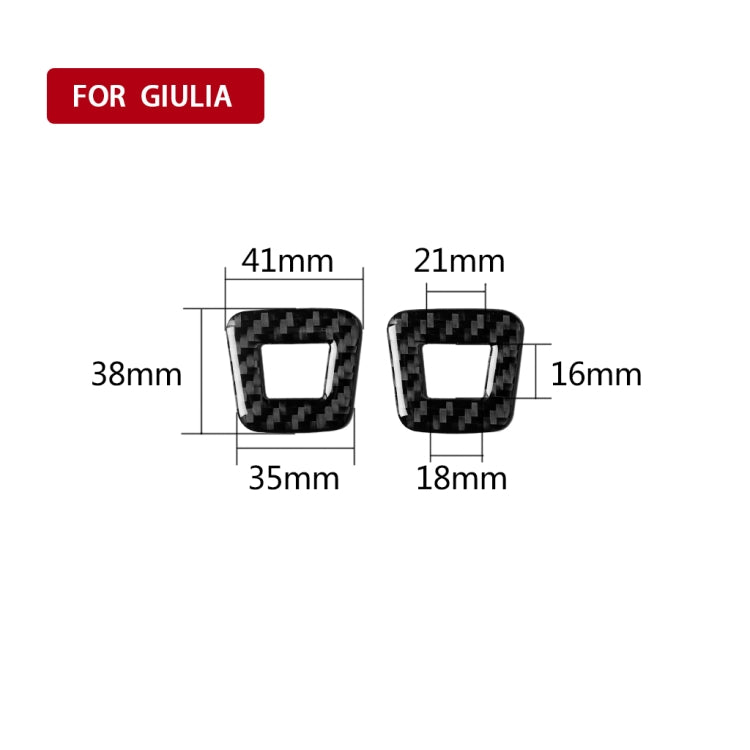 Carbon Fibre Microphone Decorative Stickers for Alfa Romeo Giulia (2017-2019) - 2-in-1 Universal Fit