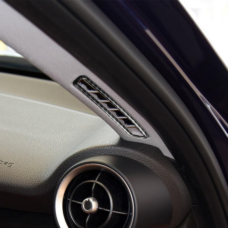 Carbon Fibre A-Pillar Air Outlet Decorative Stickers for Alfa Romeo Giulia (2017-2019) - 2-in-1 Style, Left and Right Drive