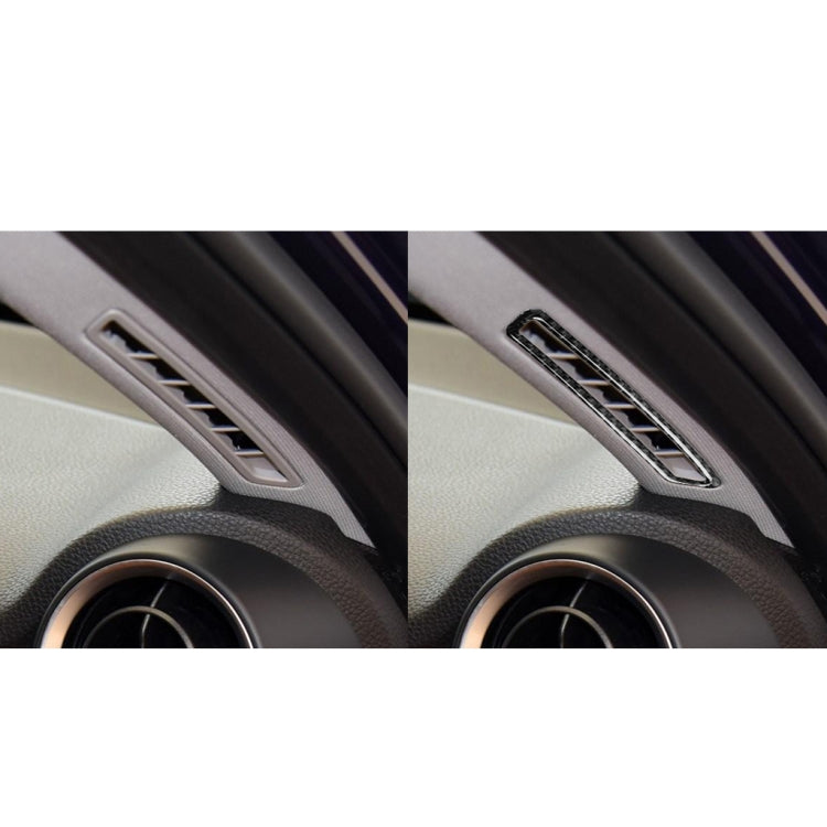 Carbon Fibre A-Pillar Air Outlet Decorative Stickers for Alfa Romeo Giulia (2017-2019) - 2-in-1 Style, Left and Right Drive