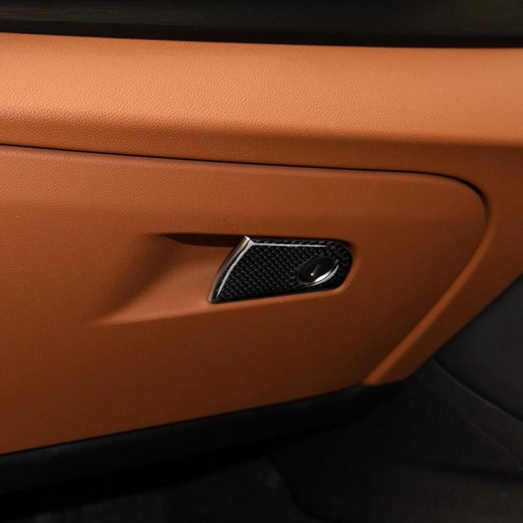 Carbon Fibre Decorative Sticker for Alfa Romeo Giulia Passenger Seat Storage (2017-2019, Right Drive)