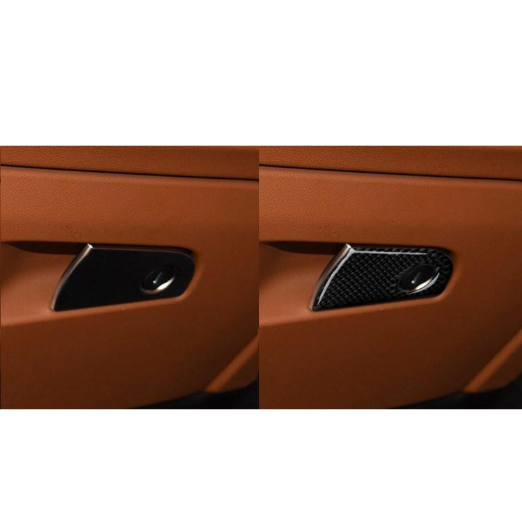 Carbon Fibre Decorative Sticker for Alfa Romeo Giulia Passenger Seat Storage (2017-2019, Right Drive)