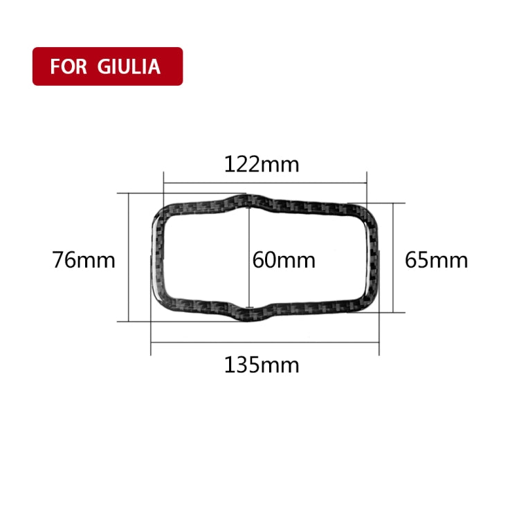 Carbon Fibre Decorative Sticker for Alfa Romeo Giulia 2017-2019 Headlight Switch Panel - Left Drive Upgrade