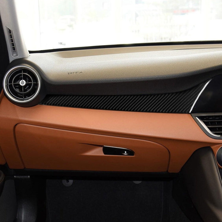 Alfa Romeo Giulia 2017-2019 Carbon Fibre Dashboard Trim Sticker for Right-Hand Drive