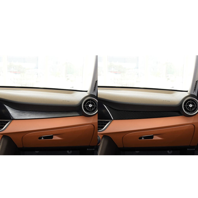 Alfa Romeo Giulia 2017-2019 Carbon Fibre Dashboard Trim Sticker for Left-Hand Drive