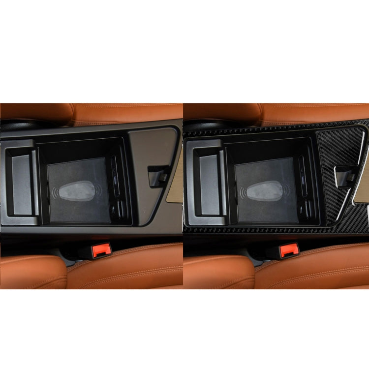 Carbon Fibre 2-in-1 Armrest Box Decorative Sticker for Alfa Romeo Giulia (2017-2019) - Right Hand Drive