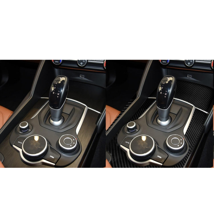 Carbon Fibre 3-in-1 Gear Frame Decorative Sticker for Alfa Romeo Giulia (2017-2019) – Right-Hand Drive