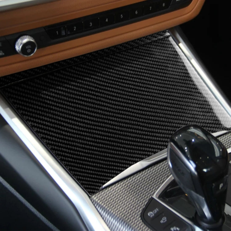 Dual Function Carbon Fibre Water Bottle Cover Sticker for BMW 3 Series G20/G28/325Li/330d/335 (2019-2020) - Right-Hand Drive