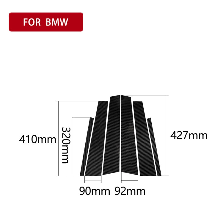 BMW 3 Series G20/G28 Carbon Fibre B Pillar Trim Sticker (2019-2020) - Stylish Upgrade for Left and Right Drive Models