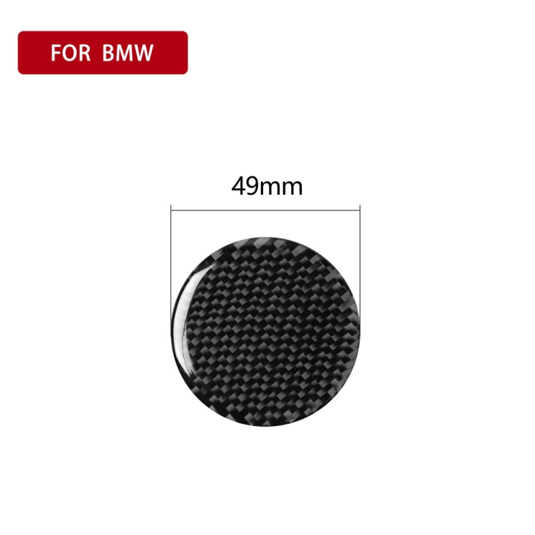 Carbon Fibre Multimedia Control Knob Decorative Sticker for BMW 3 Series G20/G28/325Li/330d/335 (2019-2020) – Universal Fit for Left and Right Drive