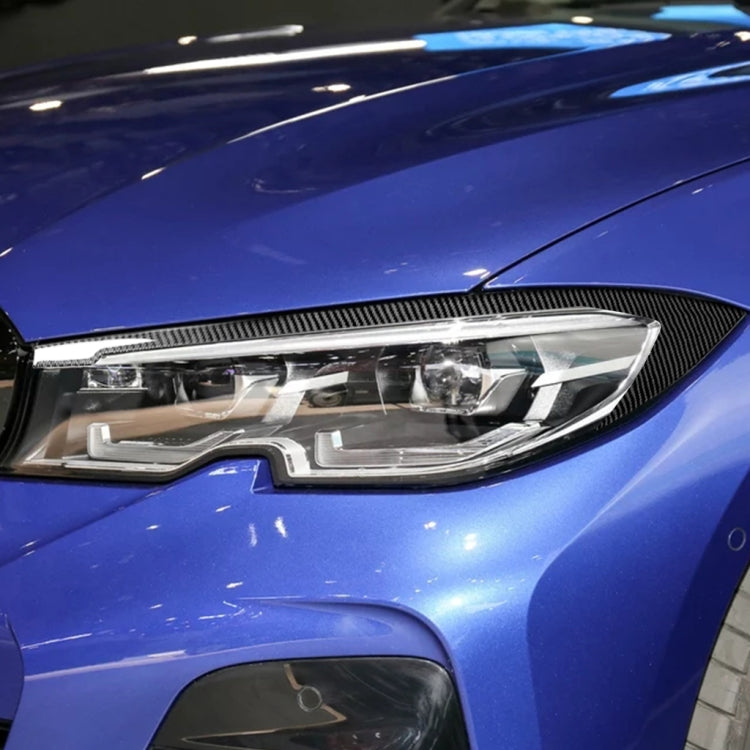Sleek Carbon Fibre Eyebrow Trim Stickers for BMW 3 Series G20/G28/325Li/330d/335 (2019-2020) - Left & Right Drive