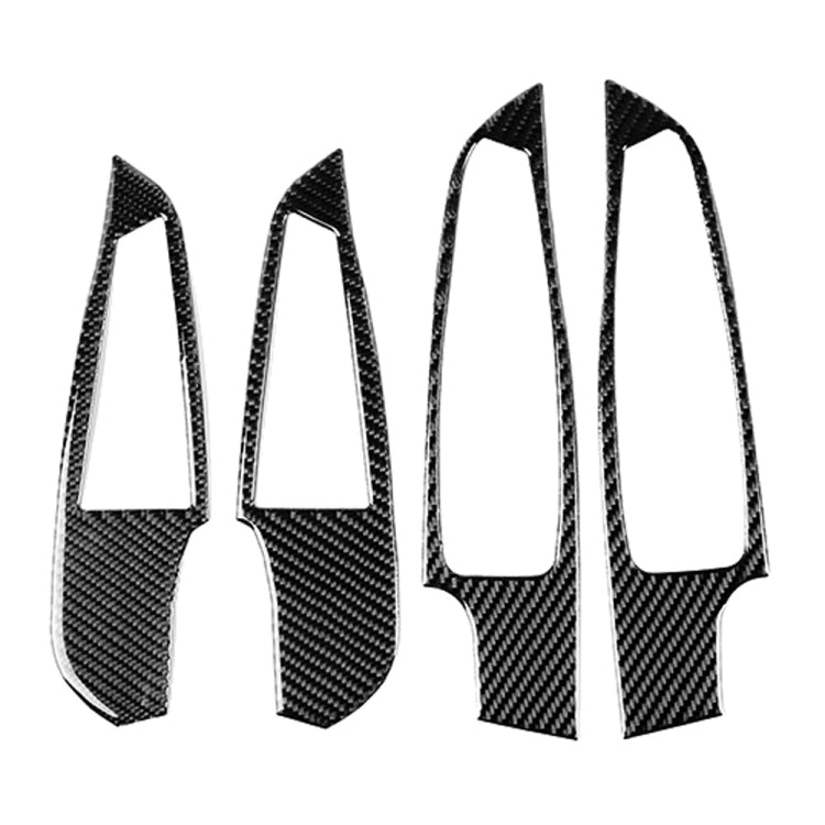 Carbon Fibre Window Lift Sticker Set for BMW 3 Series G20/G28/325Li/330d/335 (2019-2020) - 4-Piece Universal Fit for Left and Right Drive